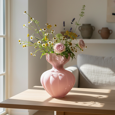 Nordis Summer glas vase rosa 25 cm