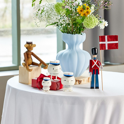 Nordis Summer glas vase blå 25 cm