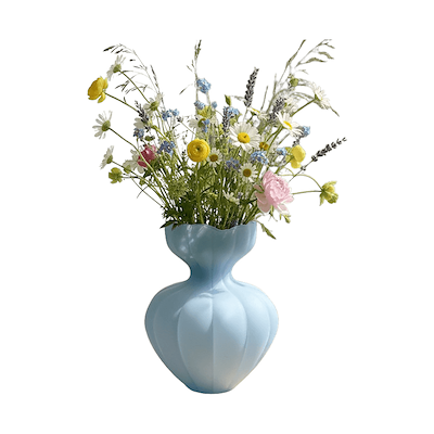 Nordis Summer glas vase blå 25 cm