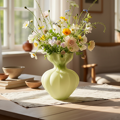 Nordis Summer glas vase grøn 25 cm