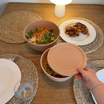 Scandinavian Collection skålesæt med låg assorteret 5 dele