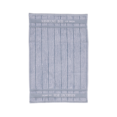 Home By Ilse Jacobsen håndklæde 2 stk. pudderblå striber 40x60 cm