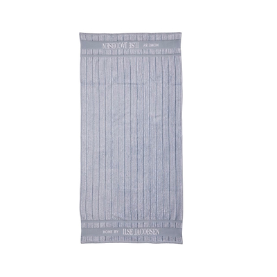 Home By Ilse Jacobsen badehåndklæde pudderblå striber 70x140 cm