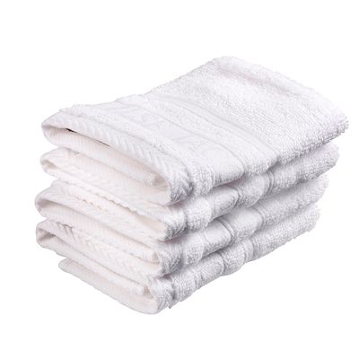 Home By Ilse Jacobsen vaskeklude 4 stk. white cotton 30x30 cm