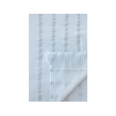 Home By Ilse Jacobsen hammam håndklæde sand beige striber 80x180 cm