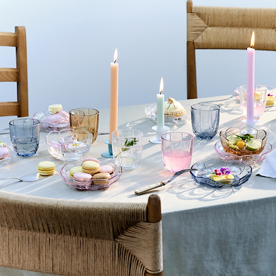 Holmegaard Lily glas lyseblå 32 cl