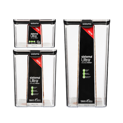 Sistema Ultra opbevaringssæt stor 3 stk