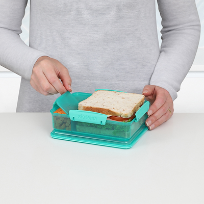 Sistema Snack Attack Duo To Go Lunch grøn 975 ml