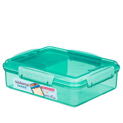 Sistema Snack Attack Duo To Go Lunch grøn 975 ml