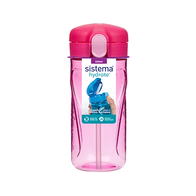 Sistema Tritan Quick Flip drikkedunk pink 520 ml