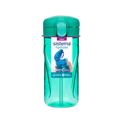 Sistema Tritan Quick Flip drikkedunk grøn 520 ml