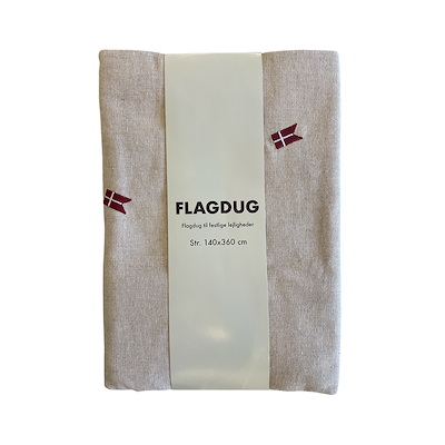 Flagdug i hørfarve 140X360 cm