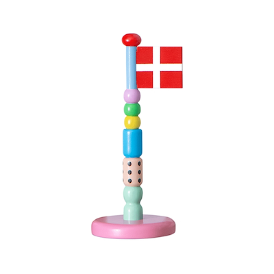 TheClayPlay Fun bordflag H 14 cm
