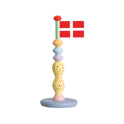 TheClayPlay Pashtel bordflag H 24 cm