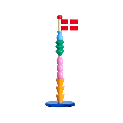 TheClayPlay tally bordflag H 35 cm