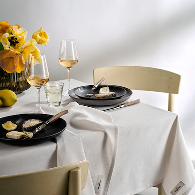 By Mogensen Earth dug off white 140x320 cm