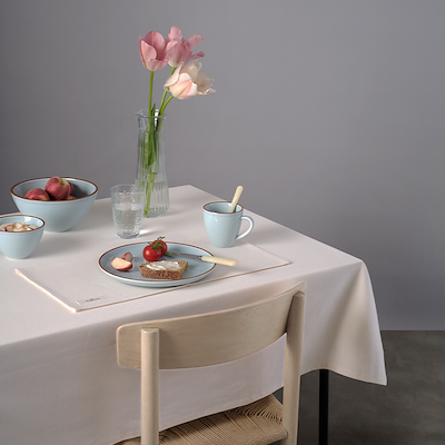 By Mogensen Earth dug off white 140x320 cm