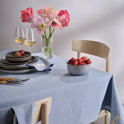 By Mogensen Earth dug light blue 140x270 cm