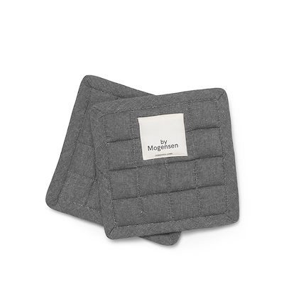 By Mogensen tekstilsæt viskestykker og grydelapper grå
