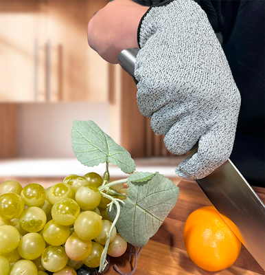 HouseByUs skæreresistent handske L/XL grå 1 stk.