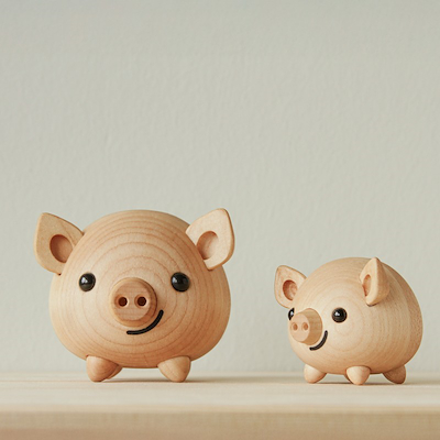 FableWood Trille den lille gris H5 cm