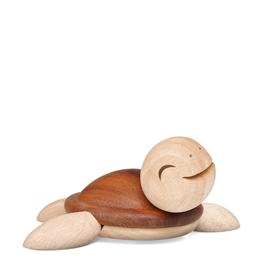 FableWood Henry skildpadde træfigur stor