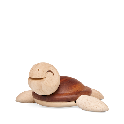 FableWood Henry skildpadde træfigur stor