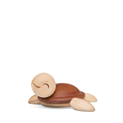 FableWood Louise skildpadde træfigur lille