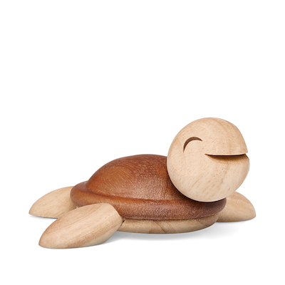 FableWood Louise skildpadde træfigur lille