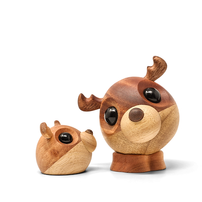 Fablewood Rolf det store rensdyr træ H10 cm