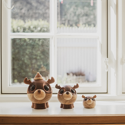 Fablewood Rolf det store rensdyr træ H10 cm