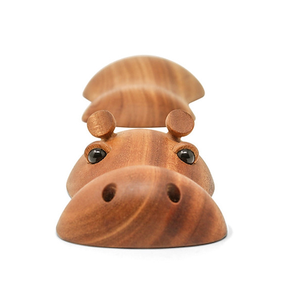 Fablewood lille flodhest Hubert mahogni 16 cm