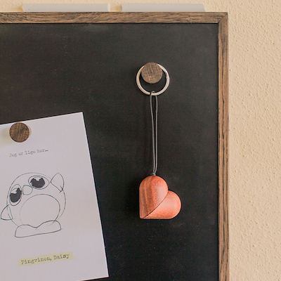 FableWood hjertenøglering mahogni