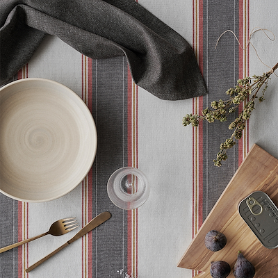 By Mogensen dug large stripes 140x140 cm