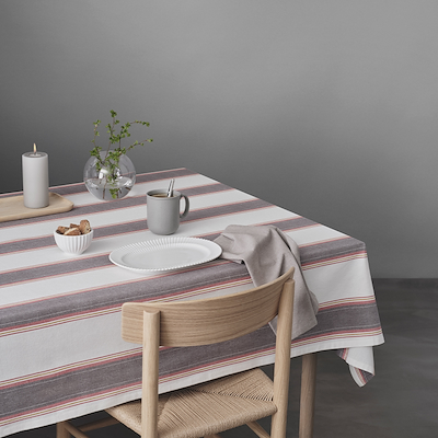 By Mogensen dug large stripes 140x140 cm