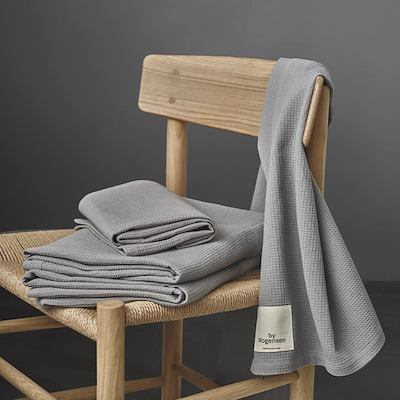 By Mogensen håndklæde grey waffle 38x63 cm
