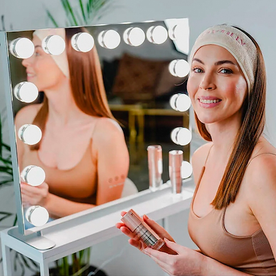 Beautifly Mirror Visage LED makeupspejl stål farve