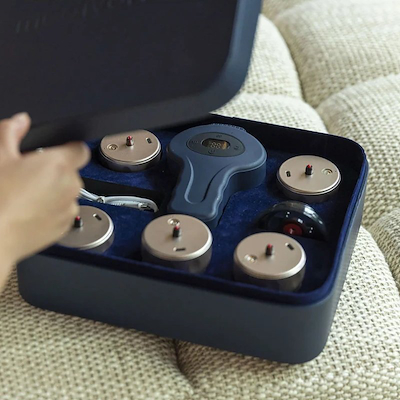 Medivon Celestine elektrisk cuppingmassageapparat blå