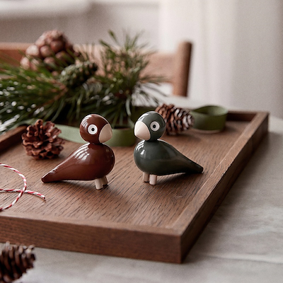 Kay Bojesen Liliput Birds julefugle H 6 cm 2 stk.