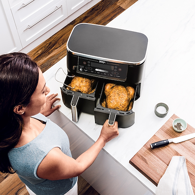 Ninja Foodi AF451 airfryer Max Dual Zone inkl. termometer 9,5 liter