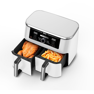 Ninja Foodi AF400EU Airfryer Max Dual Zone & dehydrator hvid 9,5 liter