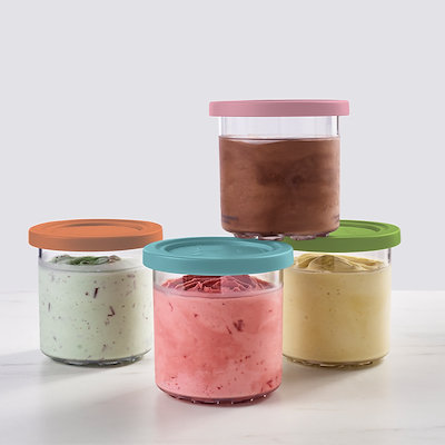 Ninja Creami NC300EU 4 bøtter med farvede låg 470 ml