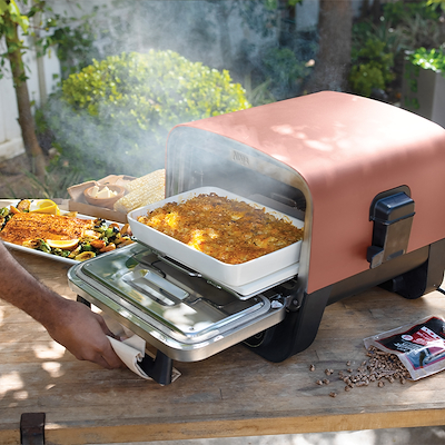 Ninja Woodfire OO101EU udendørs elektrisk grill & røgeovn 2400 watt