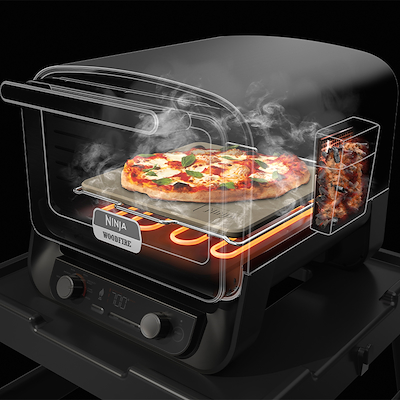 Ninja Woodfire OO101EU udendørs elektrisk grill & røgeovn 2400 watt