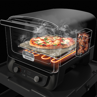 Ninja Woodfire OO101EU udendørs elektrisk grill & røgeovn 2400 watt