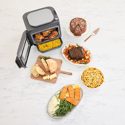 Ninja OL750EU kombiovn og airfryer 12,5 liter 1760 watt