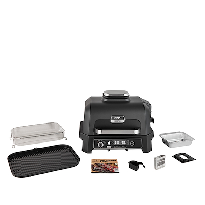 Ninja Woodfire OG850EU smart cook SystemXL electric BBQ grill & airfryer