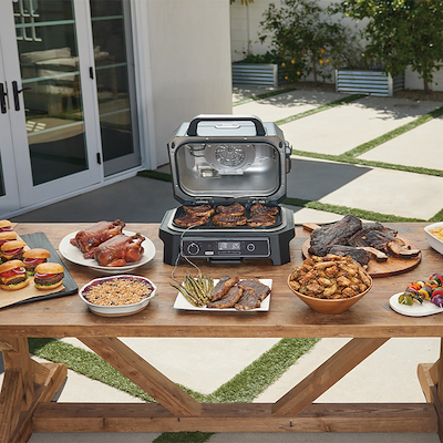 Ninja Woodfire Pro Connect XL OG850EUA elektrisk grill sort