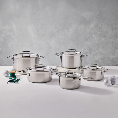 Le Creuset grydesæt 5 dele rustfrit stål