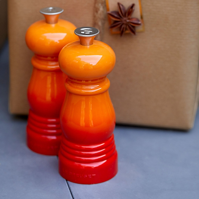 Le Creuset mini salt & peber kværnsæt volcanic 11 cm